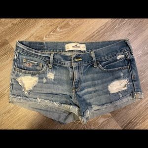 Hollister jean shorts.